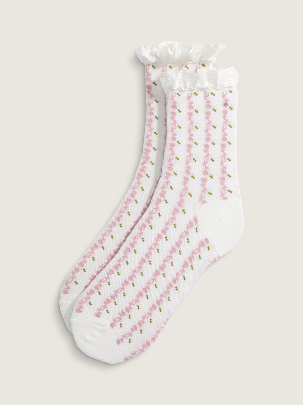 Vans Sereno Lace Off-White Crew Socks M/M - Picture 5 of 5